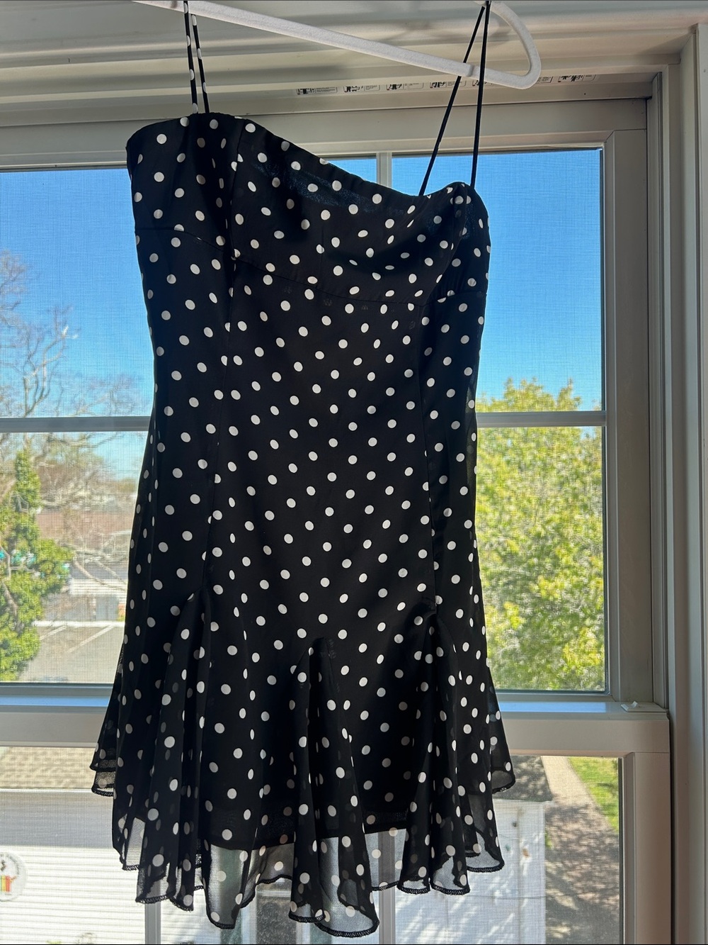 Princess Polly Black and White Polka Dot Mini Dress